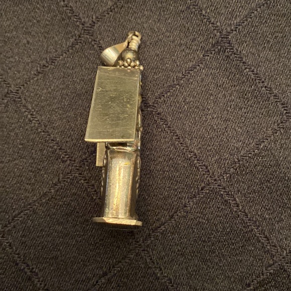 Handmade Birdhouse Pendant, made from vintage Sterling flatware - Picture 4 of 6